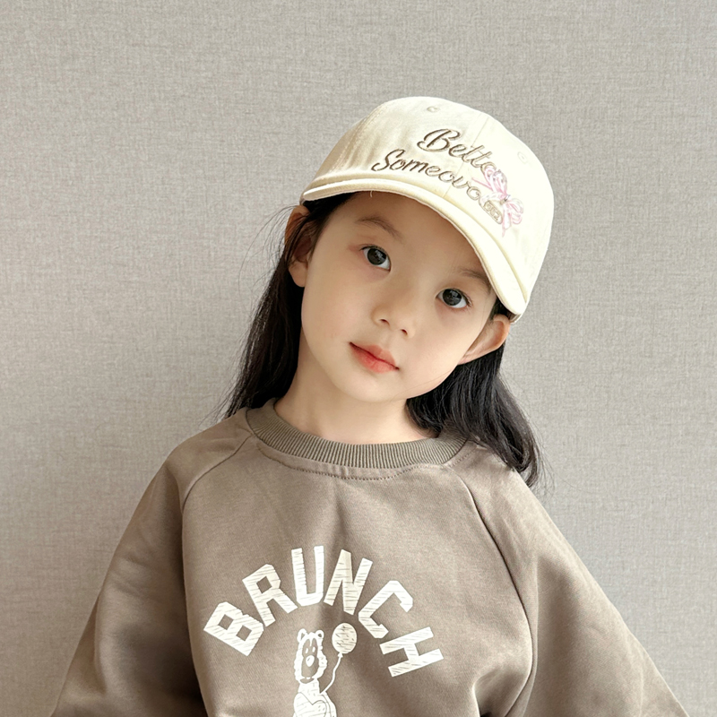 儿童帽子秋冬季女孩2025新款棒球帽洋气甜美韩系女童户外鸭舌帽潮