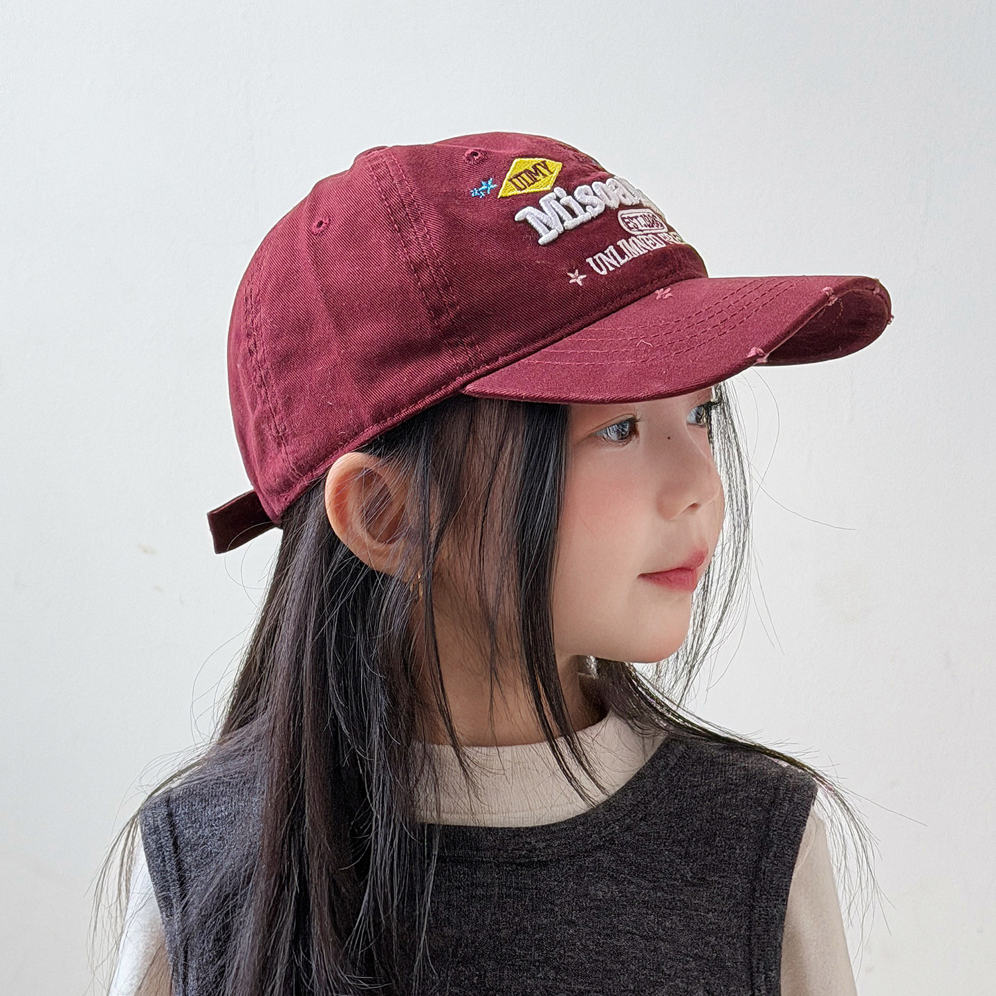 儿童帽子女孩2026新款棒球帽秋冬