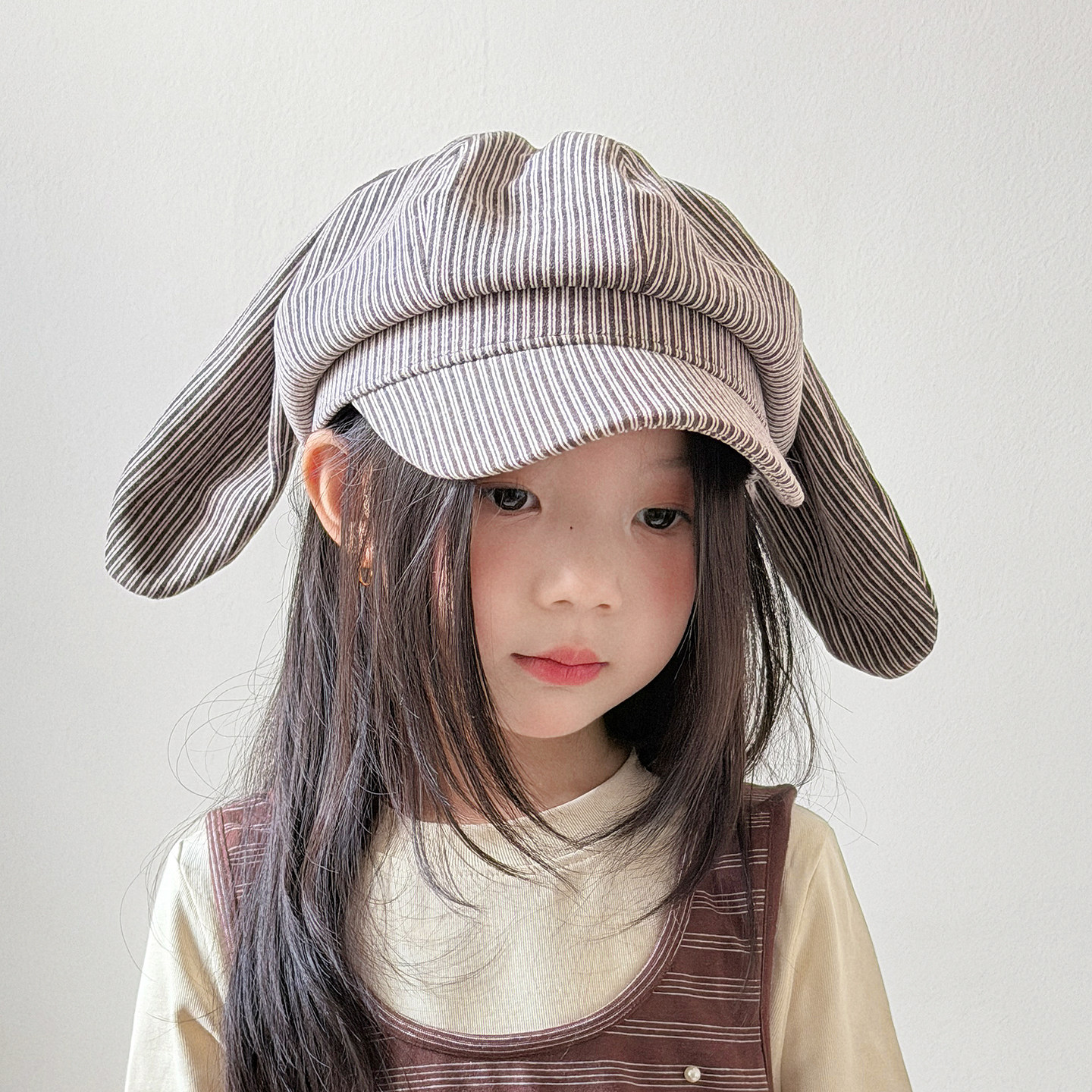 儿童帽子女孩2026新款秋冬贝雷帽