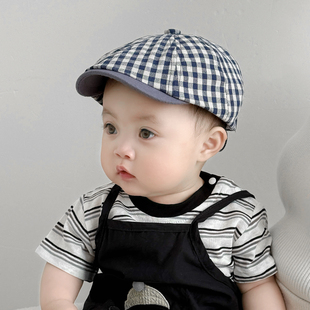 宝宝帽子春季贝雷帽1到3岁儿童遮阳薄款外出前进帽洋气时髦男宝帽