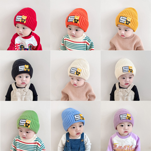 儿童帽子秋冬款针织帽宝宝帽子1到5岁男童毛线帽3保暖套头帽2女孩