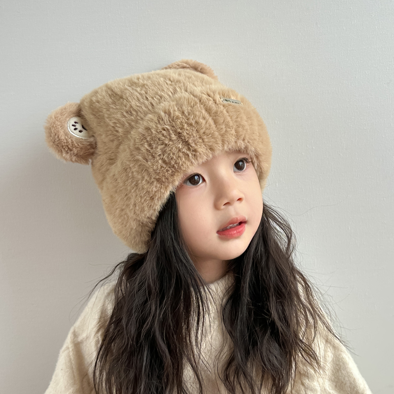 儿童帽子冬款保暖毛线帽韩版