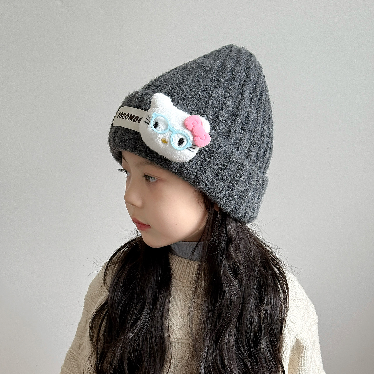 儿童帽子女孩2025新款毛线帽秋冬季女童保暖护耳针织帽可爱洋气,童装/婴儿装/亲子装,帽子,淘宝优惠券,粉丝福利购,淘宝优惠卷