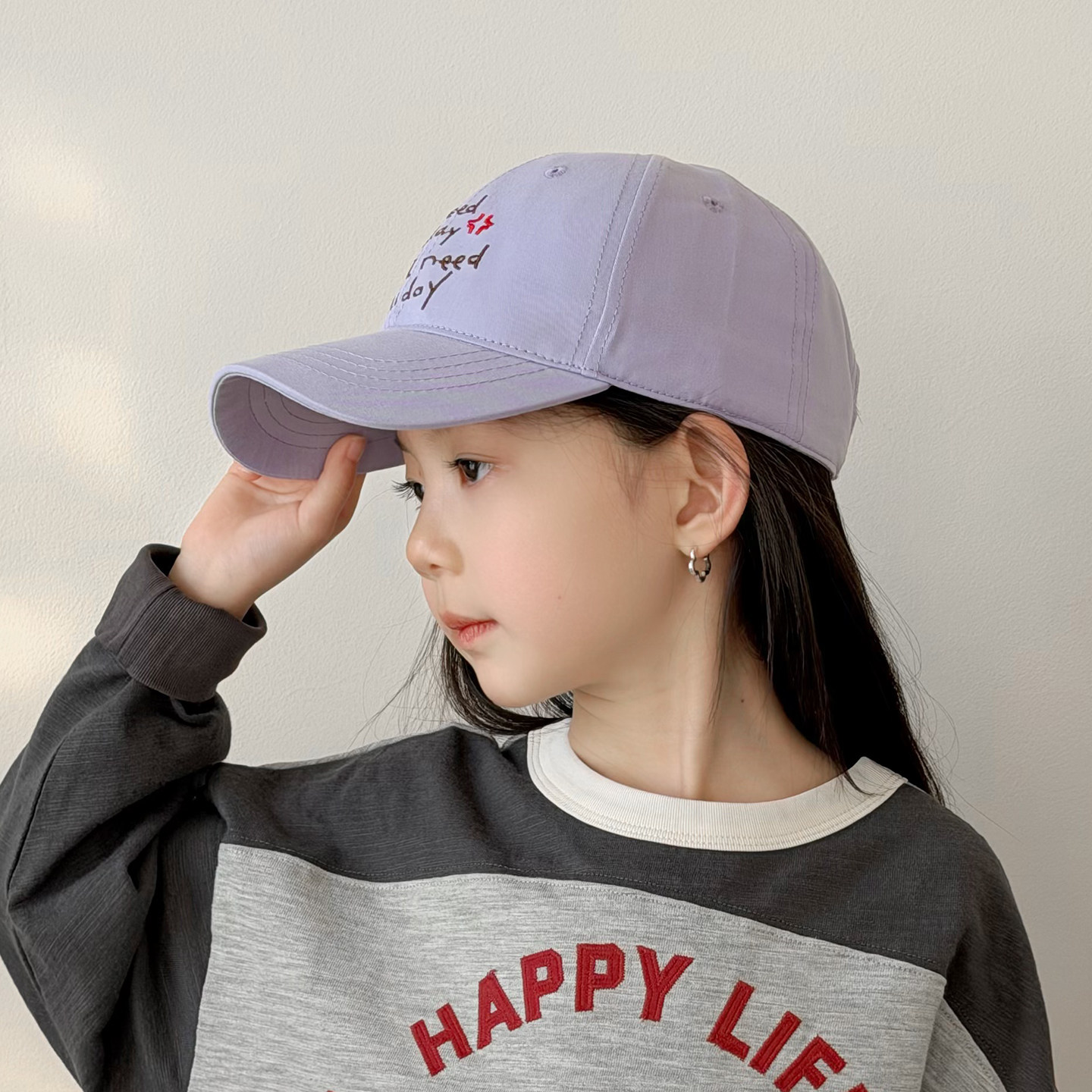 儿童帽子女孩2026新款棒球帽秋冬