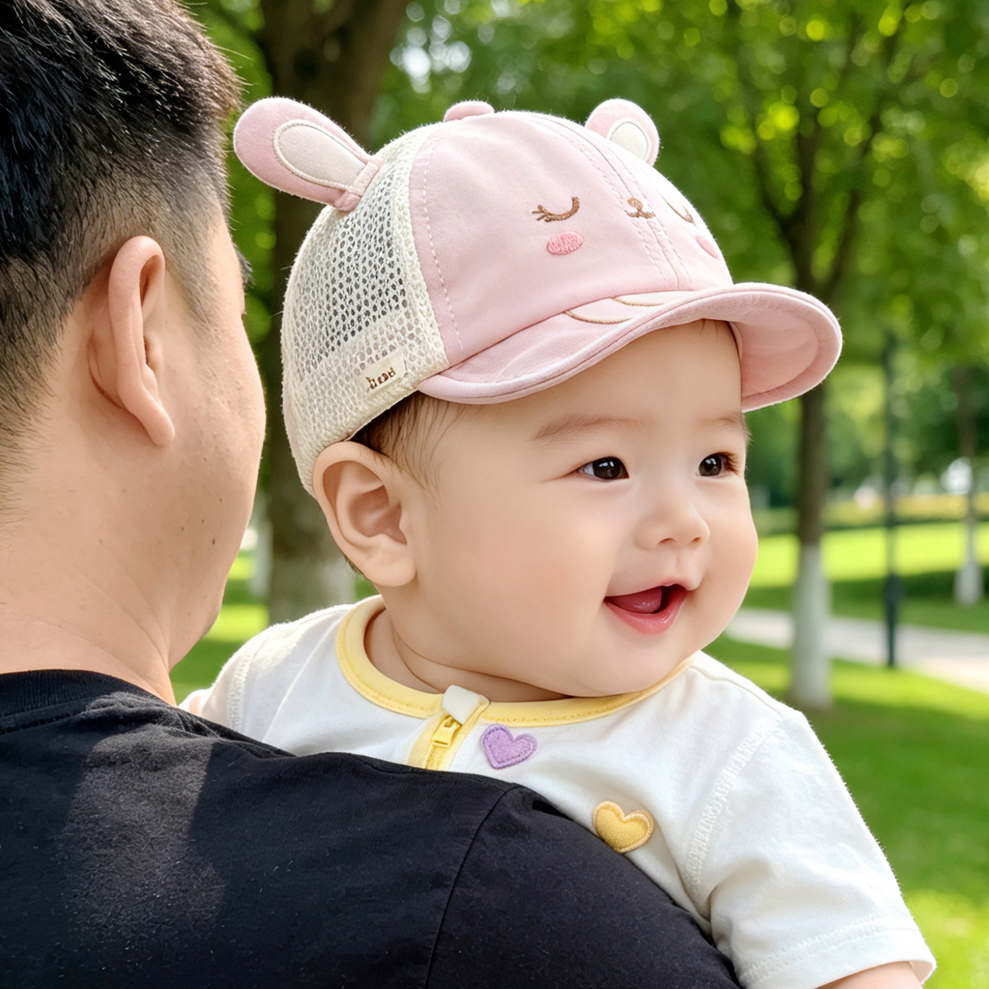 婴儿帽子夏薄款遮阳鸭舌帽外出