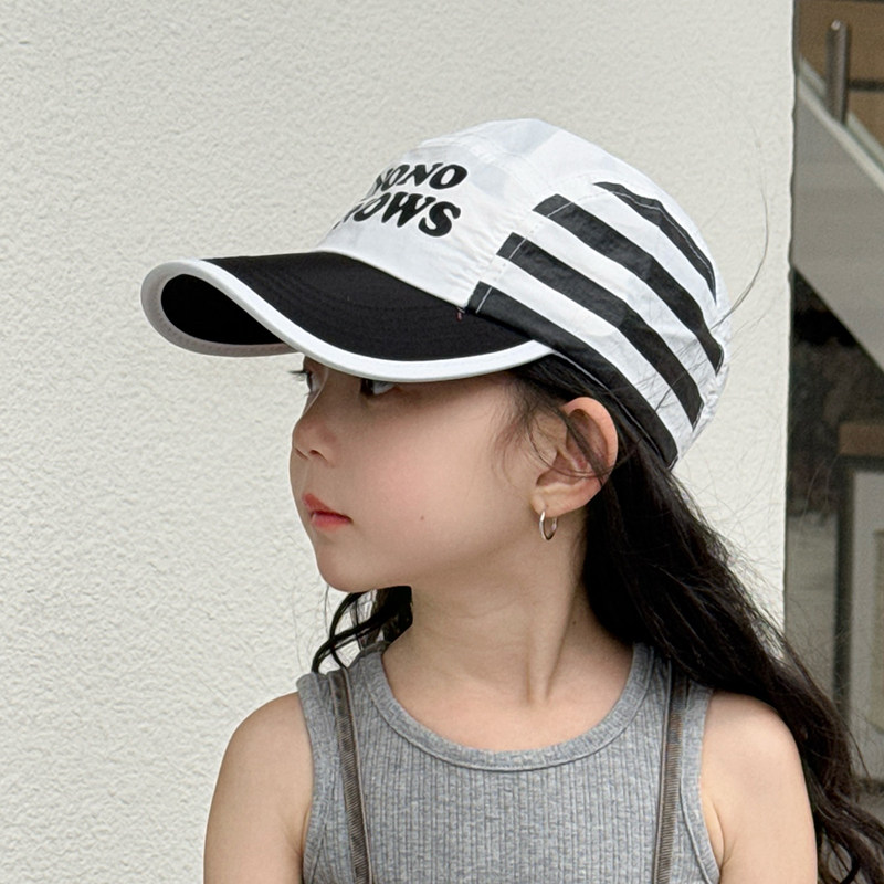 儿童帽子夏季女童薄款速干遮阳棒球帽韩版女孩户外防晒鸭舌帽洋气