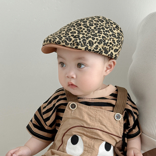 儿童帽子春季贝雷帽痞帅炸街遮阳潮流男孩男童帅气前进帽薄款户外
