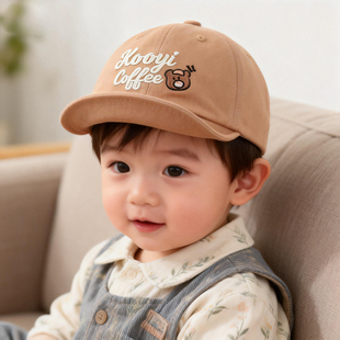 宝宝帽子2026新款遮阳软檐鸭舌帽春秋季薄款一岁男宝男孩棒球帽潮