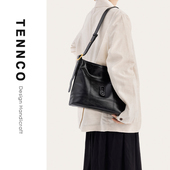 TENNCO原创小号 hobo包 通勤大容量托特包头层真皮单肩斜挎包女