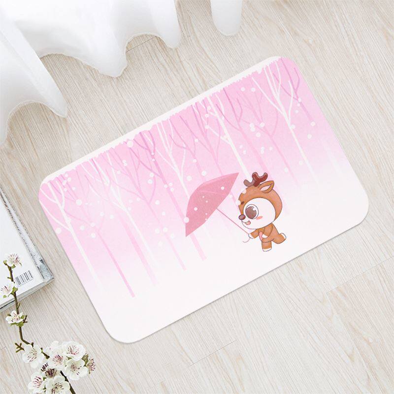 如果源头工厂一鹿平安硅藻泥浴室地板吸水防滑脚垫卫生间硅藻垫