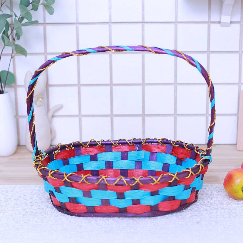 과일 바구니 등나무 선물 바구니 휴대용 포장 과일 가게 특별 슈퍼마켓 선물 바구니 바구니 따기 댄스 바구니