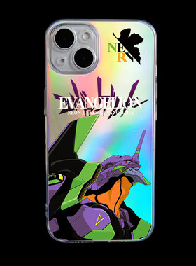 eva福音战士初号机适用苹果14手机壳iPhone13华为x透明镭射小米11