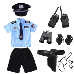 六一儿童警服警察服警装军警官衣服男童角色扮演小交警幼儿园演出