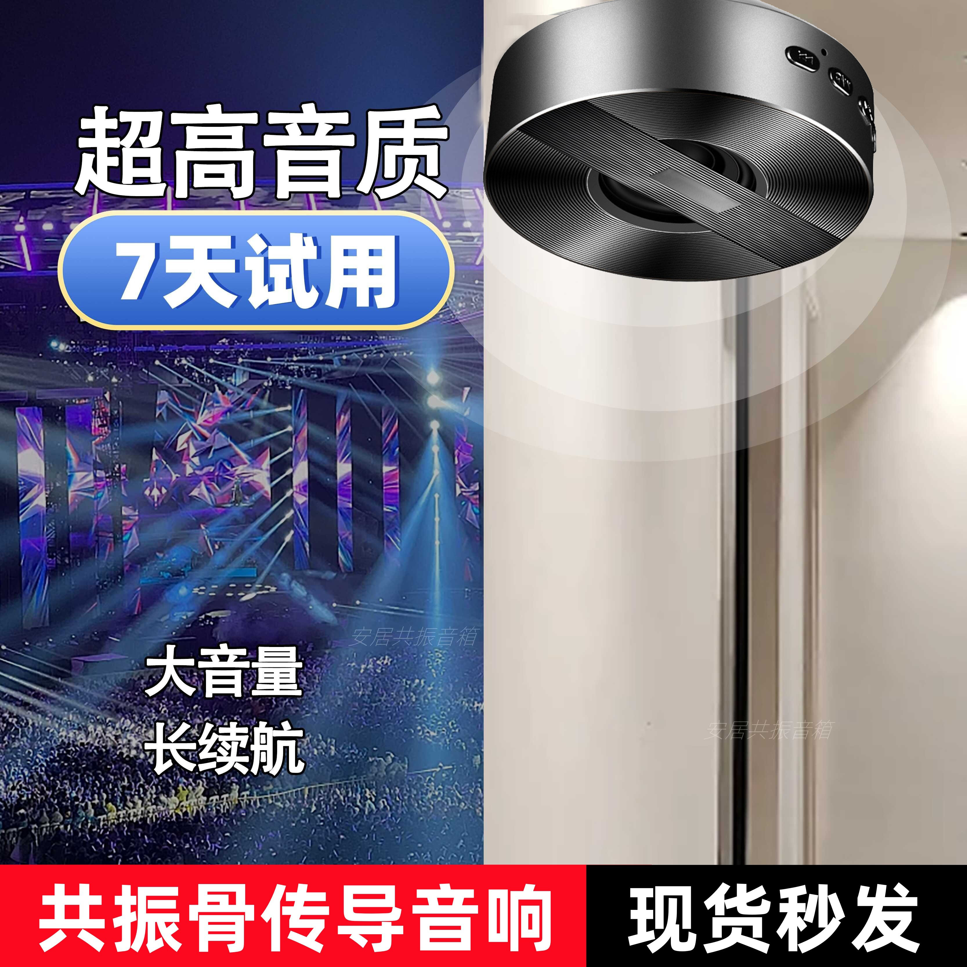 骨传导音箱共振蓝牙音响小型无线室内卧室大音量低频充电手机遥控