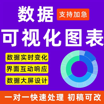数据可视化图表excel表格处理与分析代做设 计函数销售财务看板pp