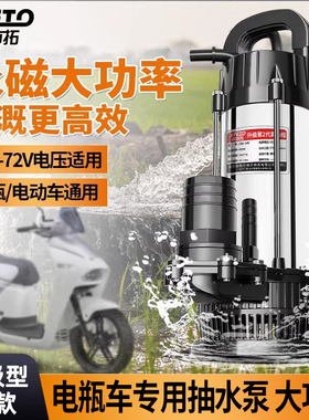直流潜水泵抽水泵12V24V48V60V72V伏农用浇菜电动电瓶车水泵