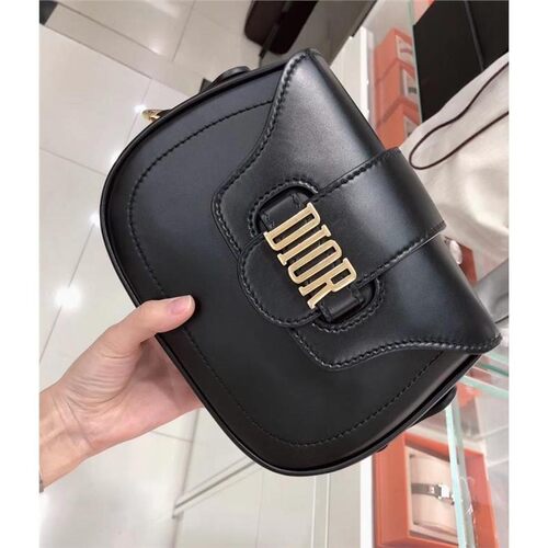 新款黑金box皮字母马鞍包97新日