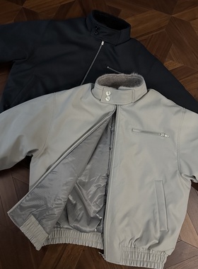 RTIMFD羊驼毛领座山雕哈灵顿G9棉服bomber飞行夹克厚外套Cleanfit