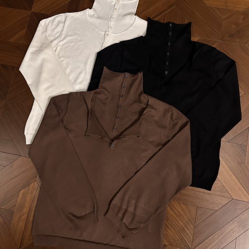 叠穿老钱高智正肩针织衫长