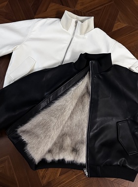 RTIMFD 小狐狸毛染尖三防皮座山雕棉服 立领皮衣重磅拉法加厚皮衣