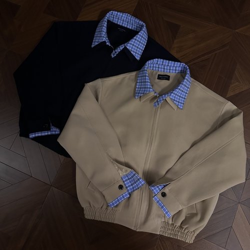 顶两件穿的猎装飞行夹克假两件