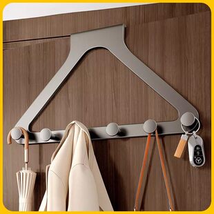 衣柜外侧面挂架门后挂钩挂衣架置物架柜顶柜子侧边挂衣钩收纳神器