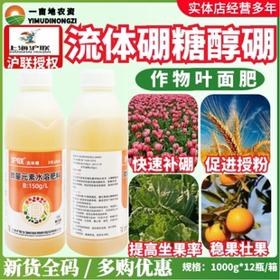 沪联富果丰 流体硼 瓜果果树蔬菜农药植物营养剂硼肥