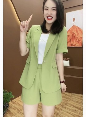炸街休闲短裤西装套装女2026年夏装新款减龄洋气时尚两件套小个子