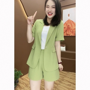 炸街休闲短裤西装套装女2026年夏装新款减龄洋气时尚两件套小个子