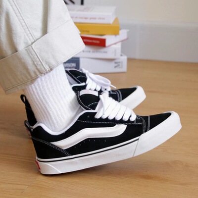 万斯 KNU-SKOOL 舒适百搭 VN0009QC6BT白色内里