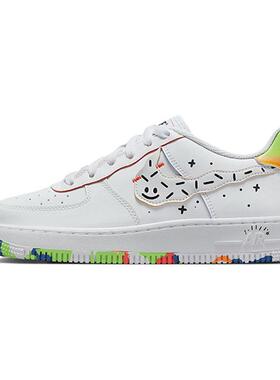 Nike Air Force 1 Low LV8 休闲 防滑 低帮 板鞋 GS 白