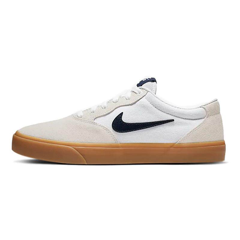 Nike SB Chron slr 帆布 轻便透气 低帮 板鞋 男女同款 白棕