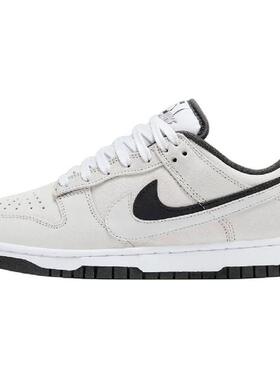 Nike Dunk Low “Double Swoosh” 皮革 柔软舒适薄底 防滑耐磨