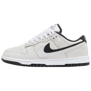 Nike Dunk Low “Double Swoosh” 皮革 柔软舒适薄底 防滑耐磨