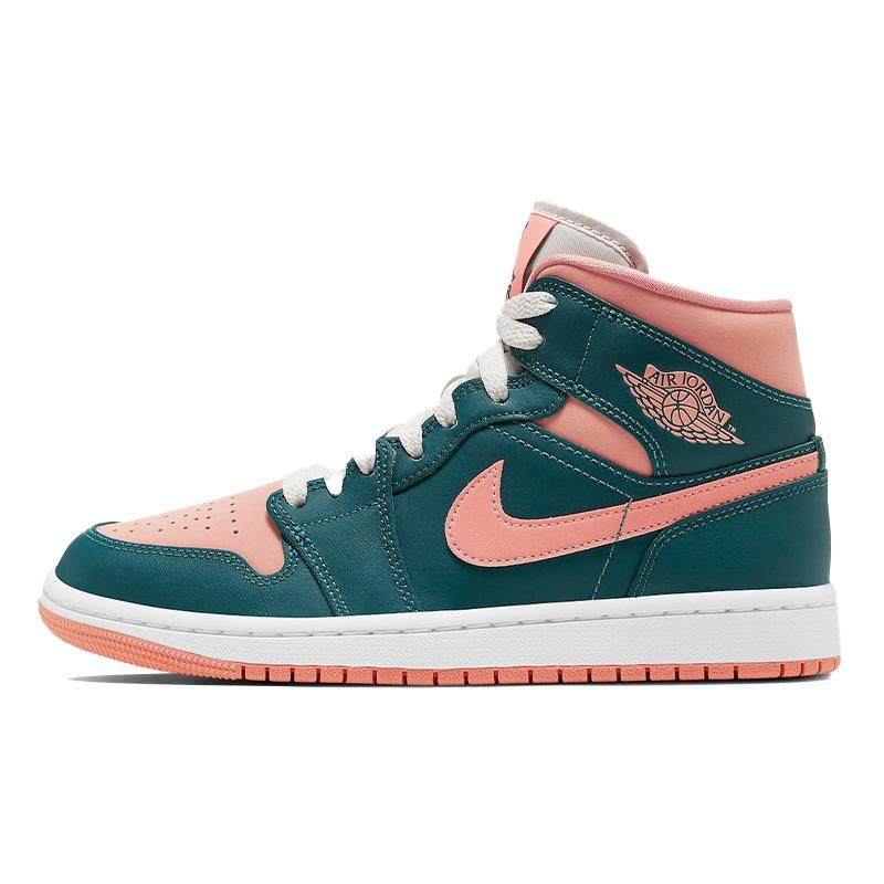Air Jordan 1 Mid Dark Teal Green 轻便耐磨 中帮复古篮球鞋,运动鞋new,跑步鞋,淘宝优惠券,粉丝福利购,淘宝优惠卷
