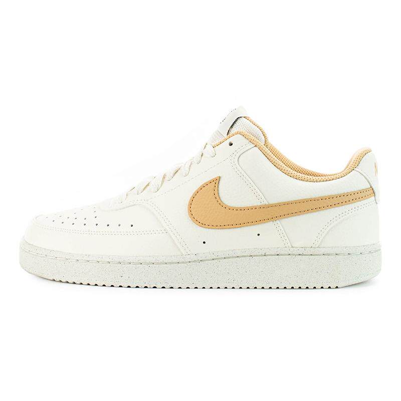 Nike Court Vision 1 休闲 低帮 板鞋 女款 白黄色