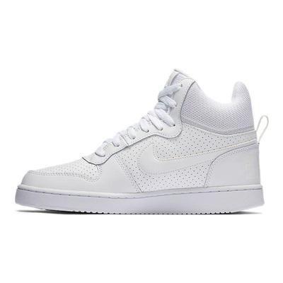 Nike Court Borough Mid 舒适 运动 耐磨 中帮 板鞋 女款 纯