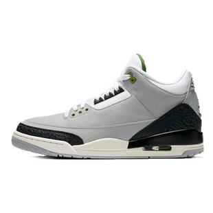 Air Jordan 3 Retro Chlorophyll 中帮复古篮球鞋 叶绿素
