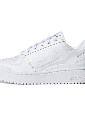 adidas originals FORUM bold 合成革 低帮 板鞋 女款 白色