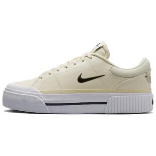 Nike Court Legacy 舒适百搭 减震耐磨 低帮 板鞋 女款 黄黑