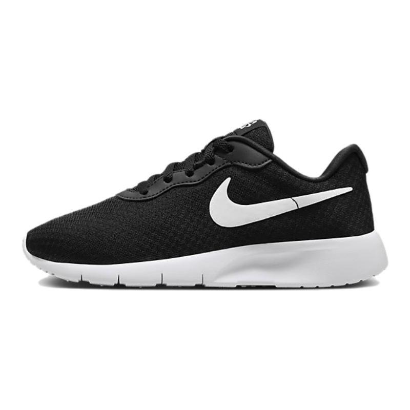 Nike Tanjun 合成革 舒适百搭 防滑 低帮 儿童跑步鞋 黑色 青