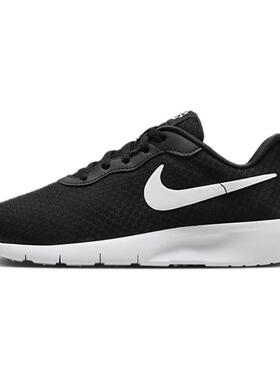 Nike Tanjun 合成革 舒适百搭 防滑 低帮 儿童跑步鞋 黑色 青
