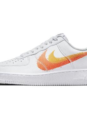 Nike Air Force 1 '07 low 低帮 板鞋 男女同款 白橙色