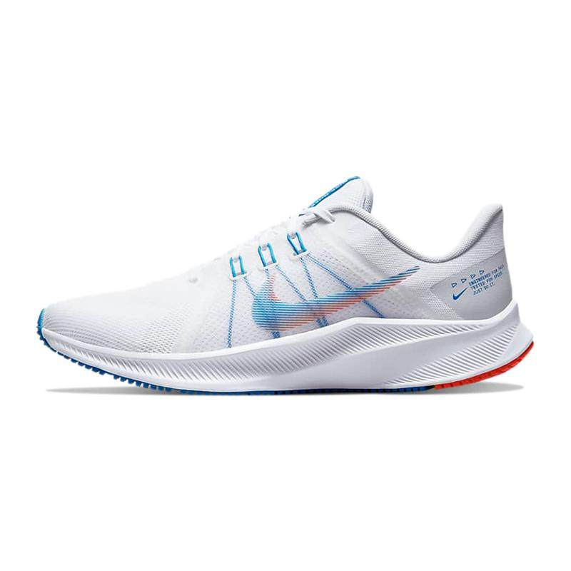 Nike Quest 4 柔软舒适 低帮 休闲跑步鞋 男款 蓝白色