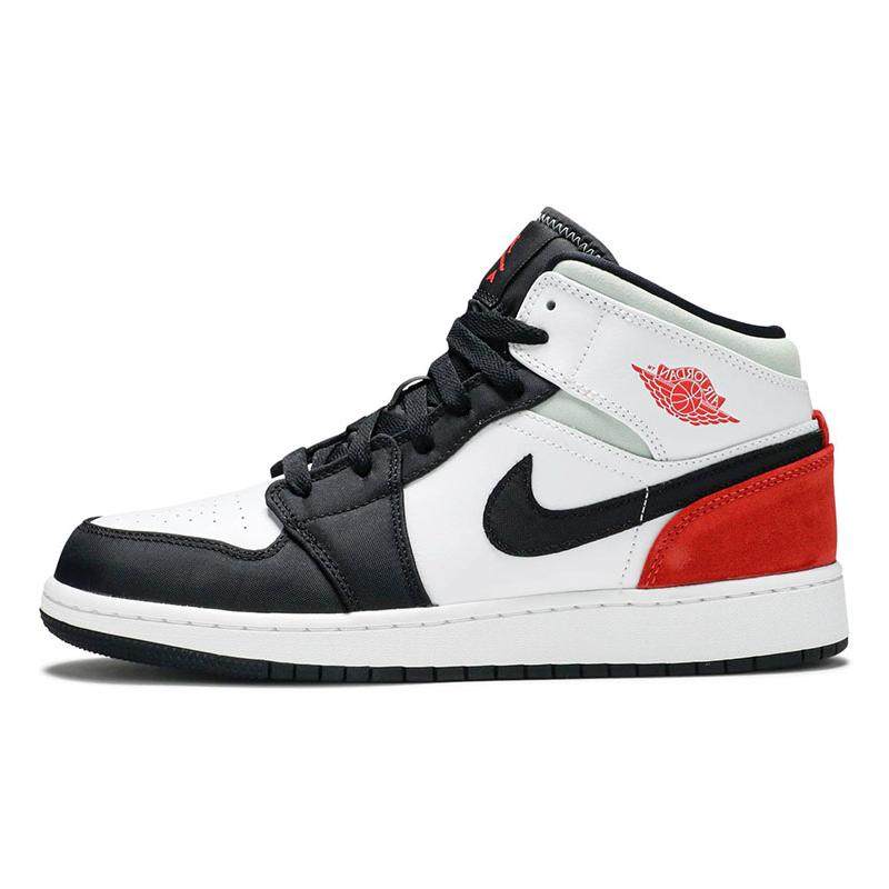 Jordan Air Jordan 1 Mid "Black Toe" 防滑耐磨 中帮 复古篮,运动鞋new,跑步鞋,淘宝优惠券,粉丝福利购,淘宝优惠卷