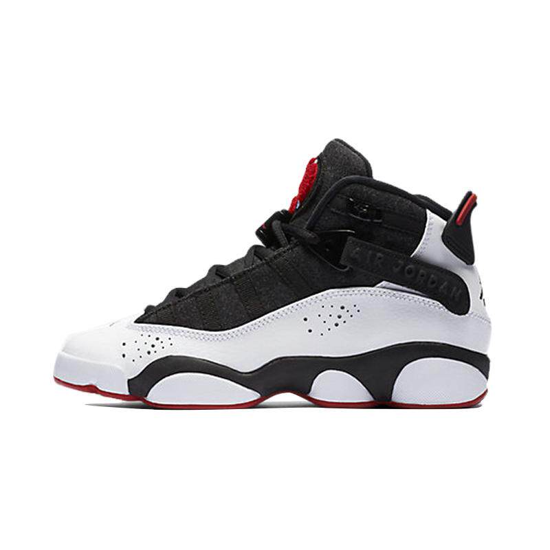 Air Jordan 6 Rings (GS）防滑高帮复古篮球鞋 黑白熊猫