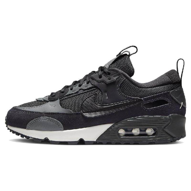 Nike Air Max 90 低帮 跑步鞋 女款 黑色