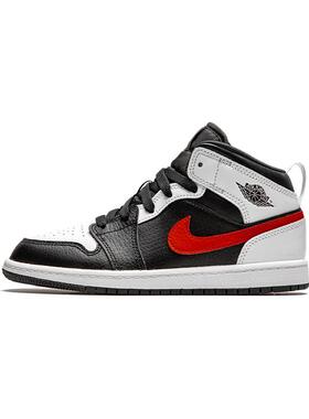 【BP幼童】Air Jordan 1 Mid 黑白熊猫 红钩