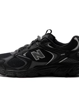 New Balance 408系列 透气 低帮 跑步鞋 男女同款 黑色