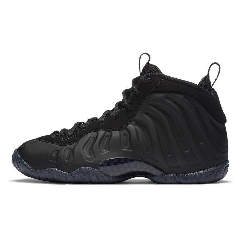 Nike Little Posite One Anthracite (GS) 纯黑 喷泡#送礼推